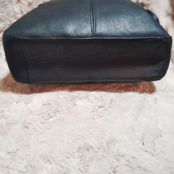 CLEAN!! LA DONNE, Leather Urban Hobo Columbian Shoulder Bag - Picture 6 of 8